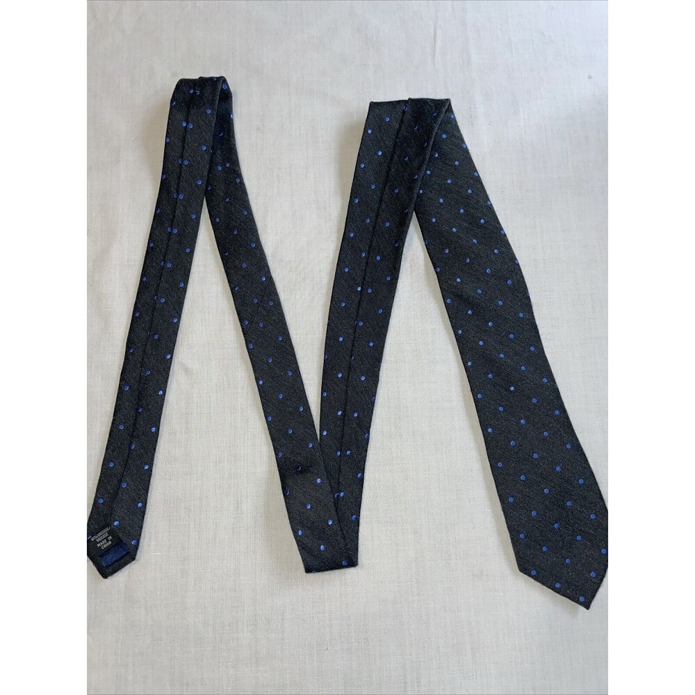 Michael Kors Dress Tie Men’s Size 58” Gray Dotted Silk Blend Designer